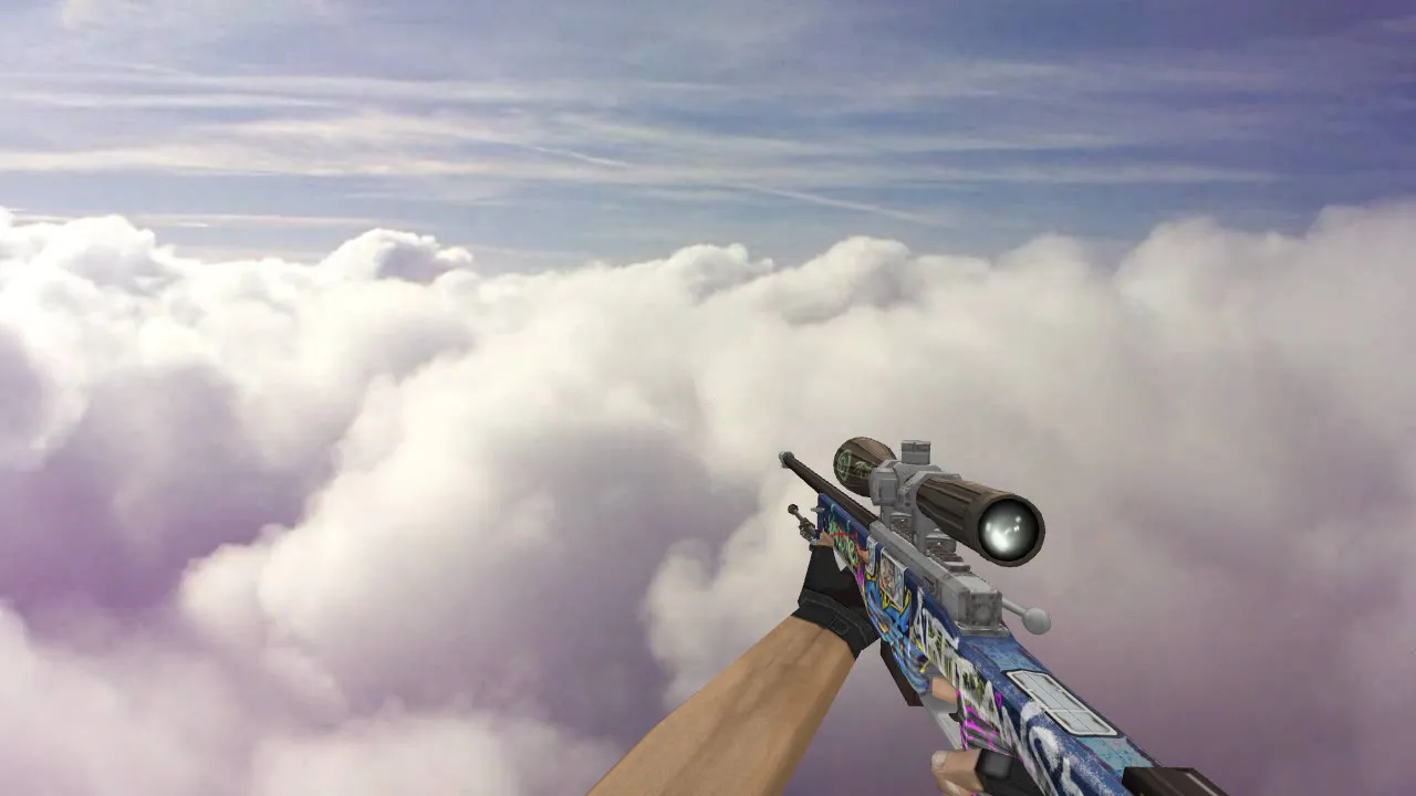 Скачать Модель «AWP Train Graffiti» для CS 1.6 - Качество и Уникальность - Скриншот
