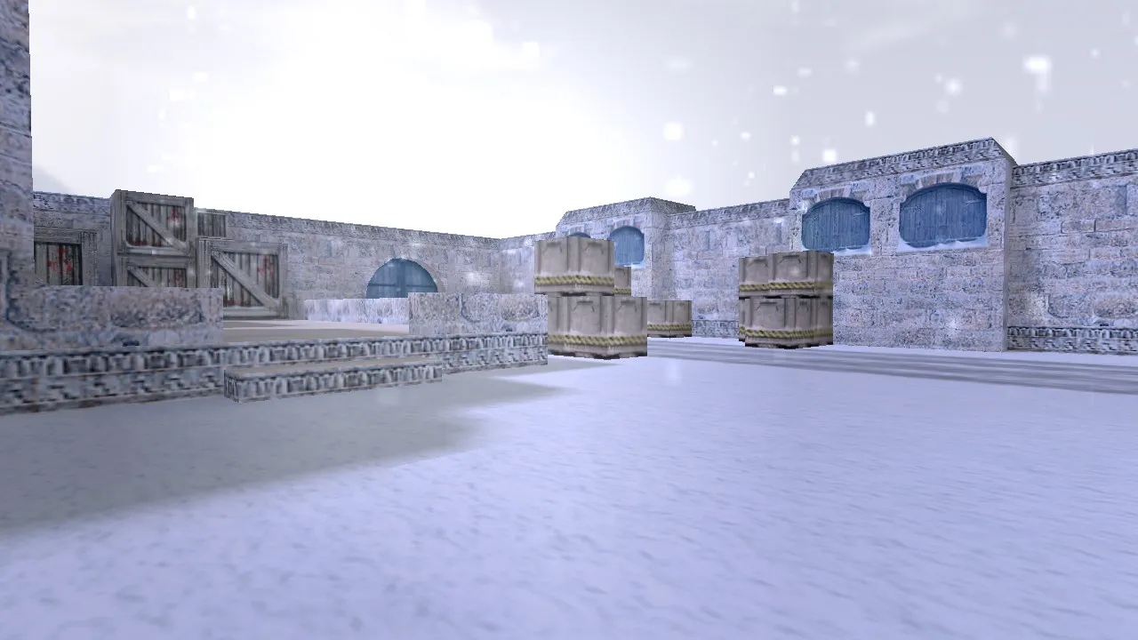Скачать Карта de_winterdust для CS 1.6 - Тактический геймплей и баланс - Скриншот