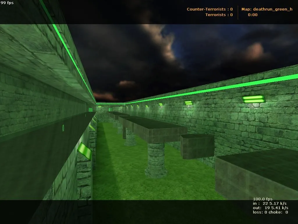 Скачать deathrun_green_h для CS 1.6: тактики, точки, .nav и оптимизация карты - Скриншот