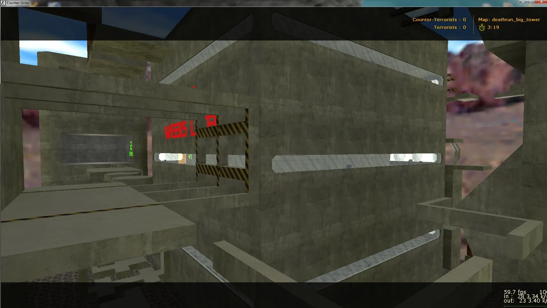 Скачать deathrun_big_tower для CS 1.6: карта с big tower, ловушки и раунды по правилам - Скриншот