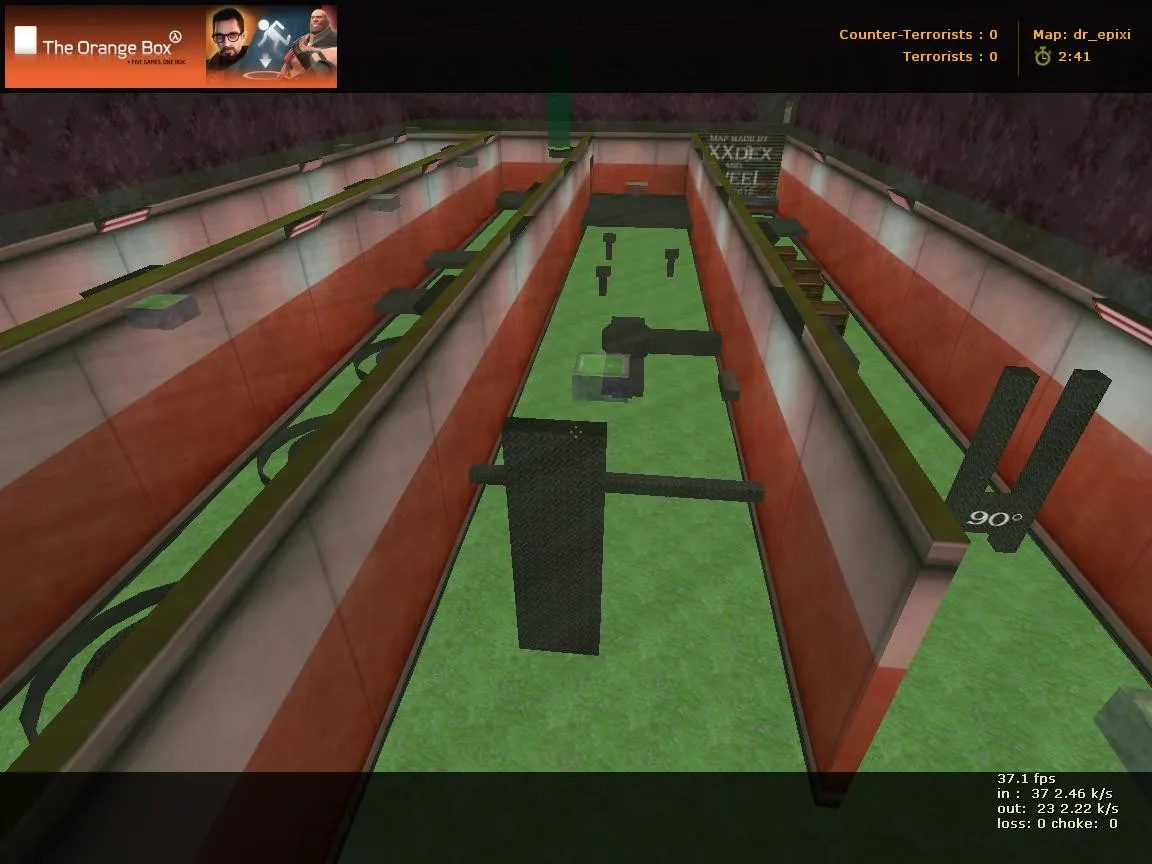 Скачать deathrun_epixi для CS 1.6: карта deathrun, точки, ловушки, .nav, оптимизация и запуск без вирусов - Скриншот