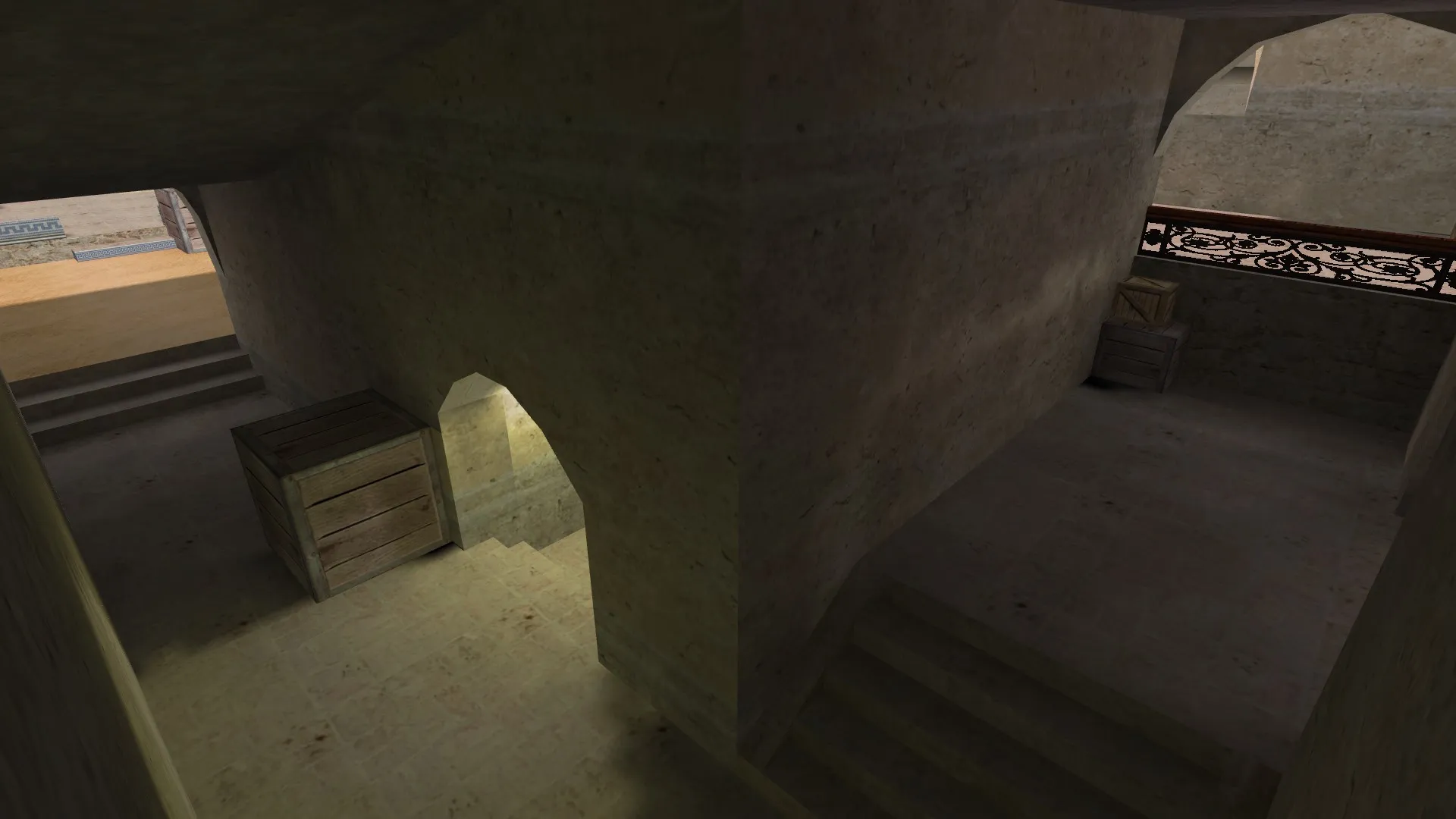 Карта de_dust2_suncsm для CS 1.6: баланс сторон, точки, .nav для ботов и оптимизация — скриншот 12