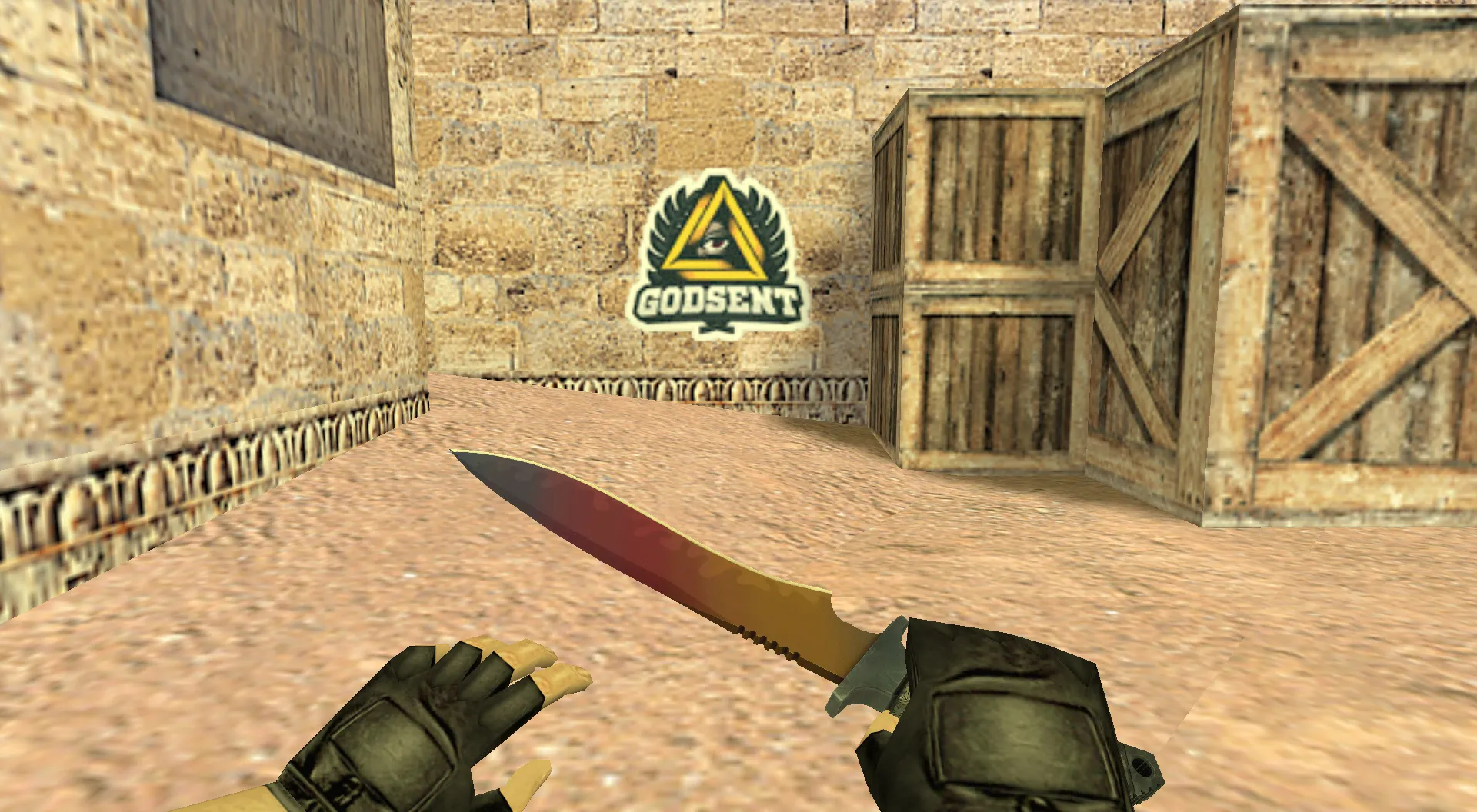 Скачать Граффити «GODSENT Logo» для CS 1.6 - Идеальный выбор для киберспорта - Скриншот