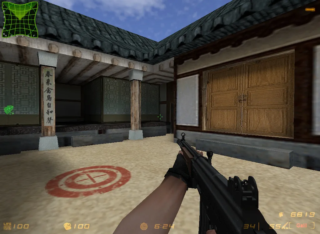 Карта de_korea для CS 1.6: Тактический геймплей и баланс сторон — скриншот 6