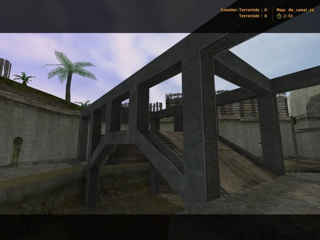 Скачать de_canal_cz — карта для CS 1.6: точки, проходы, .nav, баланс сторон, оптимизация wpoly/epoly - Скриншот