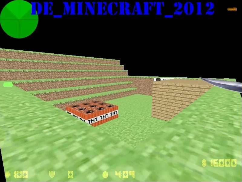 Скачать Карта de_minecraft_2012 для CS 1.6: Тактика и особенности - Скриншот