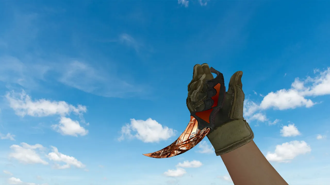Скачать v_karambit_autumn_explosion, p_ и w_ модель ножа «Karambit Autumn Explosion» для CS 1.6 с анимацией осмотра и звуками - Скриншот