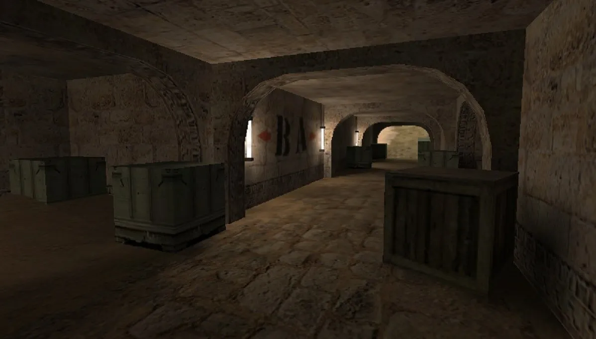 Скачать de_dust4never для CS 1.6: тактика, точки, оптимизация, .nav и баланс сторон - Скриншот