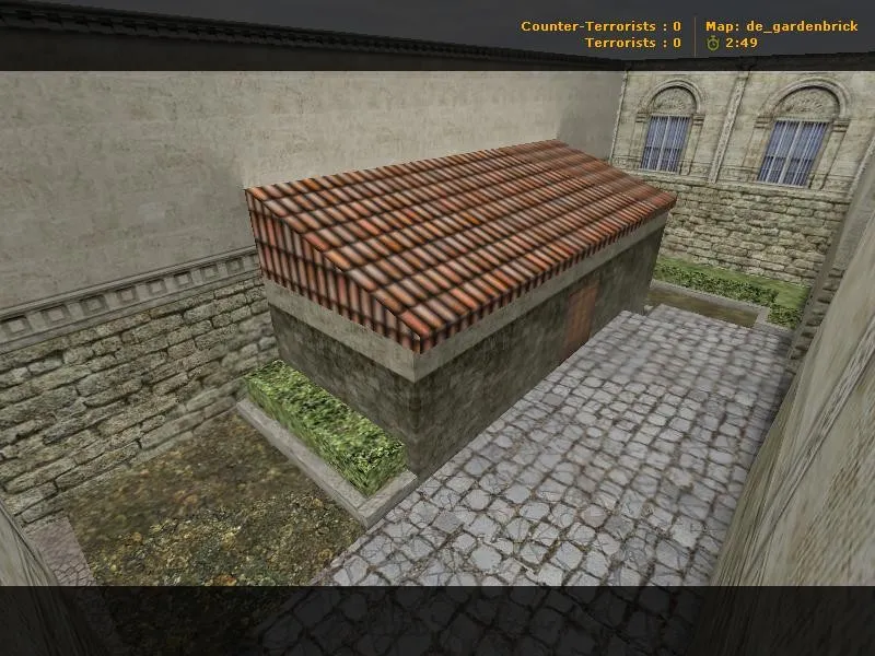 Скачать Карта de_gardenbrick для CS 1.6: геймплей, точки, .nav, оптимизация и запуск без вирусов - Скриншот