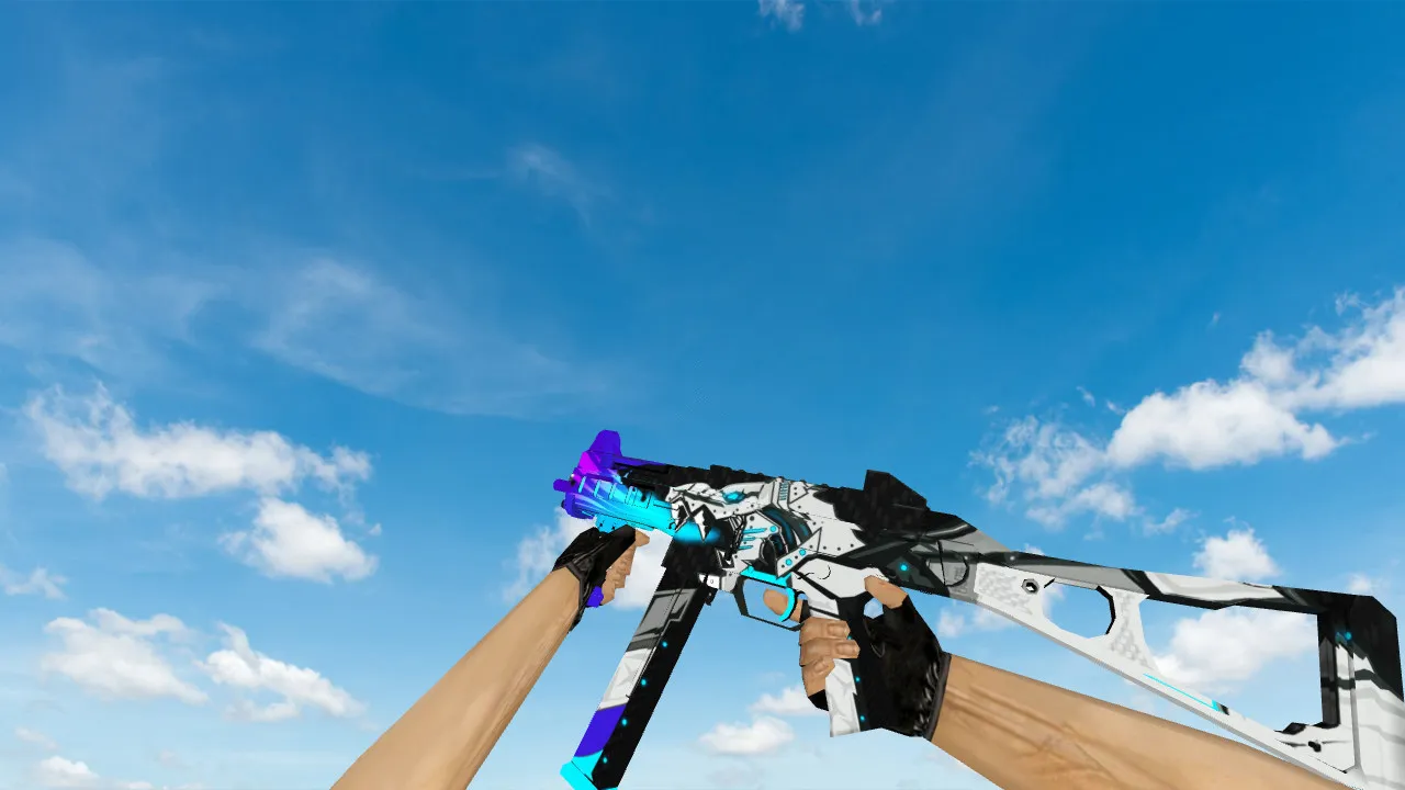 Скачать Модель UMP-45 Mecha Dragon для CS 1.6 - Качественные текстуры и анимации - Скриншот