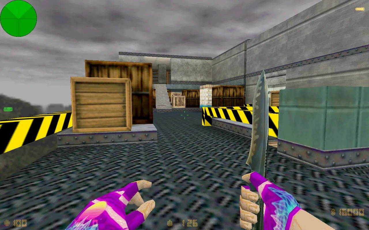 Скачать Карта de_crinks для CS 1.6: точки, маршруты, .nav для ботов, оптимизация wpoly/epoly - Скриншот