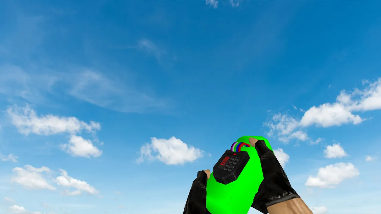 Скачать Модель «C4 Nature Green» v_ для CS 1.6: p_ и w_ файлы, звук, анимация осмотра, качество текстур - Скриншот
