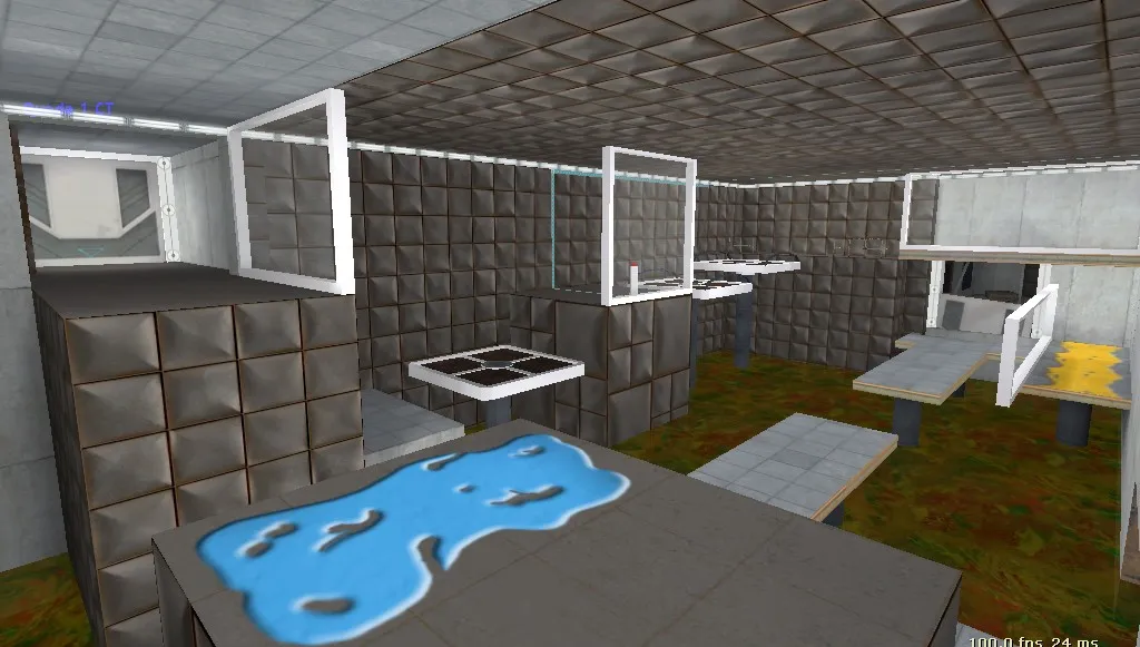 Скачать deathrun_aperture2 — карта для CS 1.6: точки, раунды, .nav и оптимизация - Скриншот