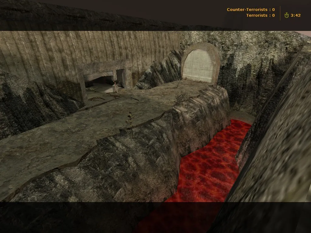 Карта de_volcano для CS 1.6 – детальный обзор и тактика игры — скриншот 6