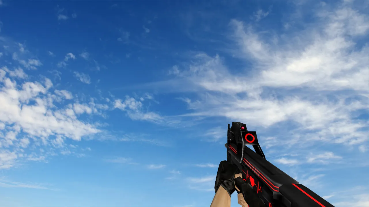 Скачать Модель «P90 Neon Pulse» для CS 1.6: Идеальный выбор для геймеров - Скриншот