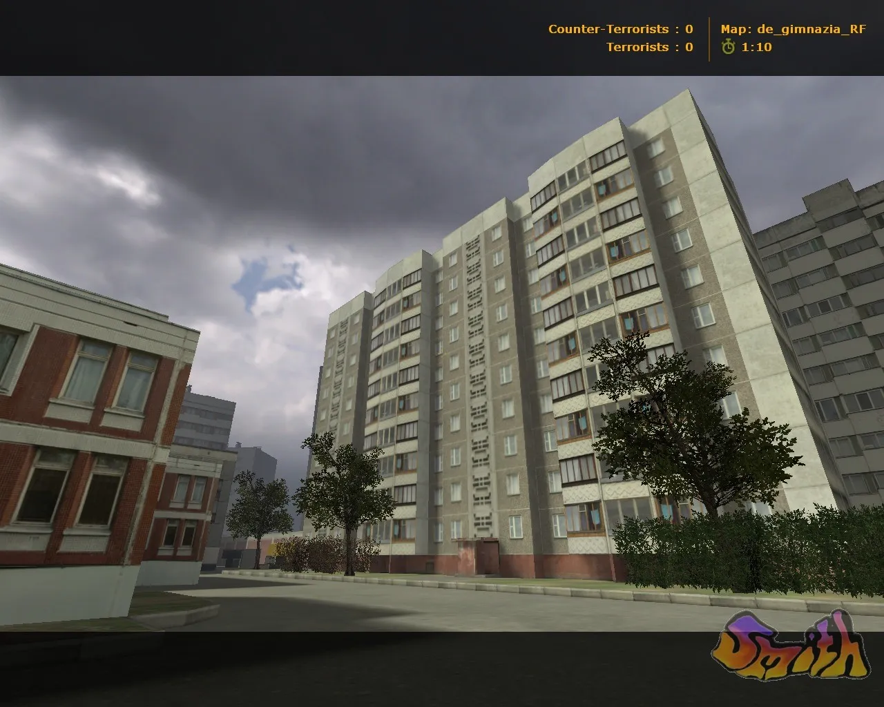 Скачать de_gimnazia_rf — карта для CS 1.6: точки, раунды, баланс сторон и оптимизация под FPS - Скриншот