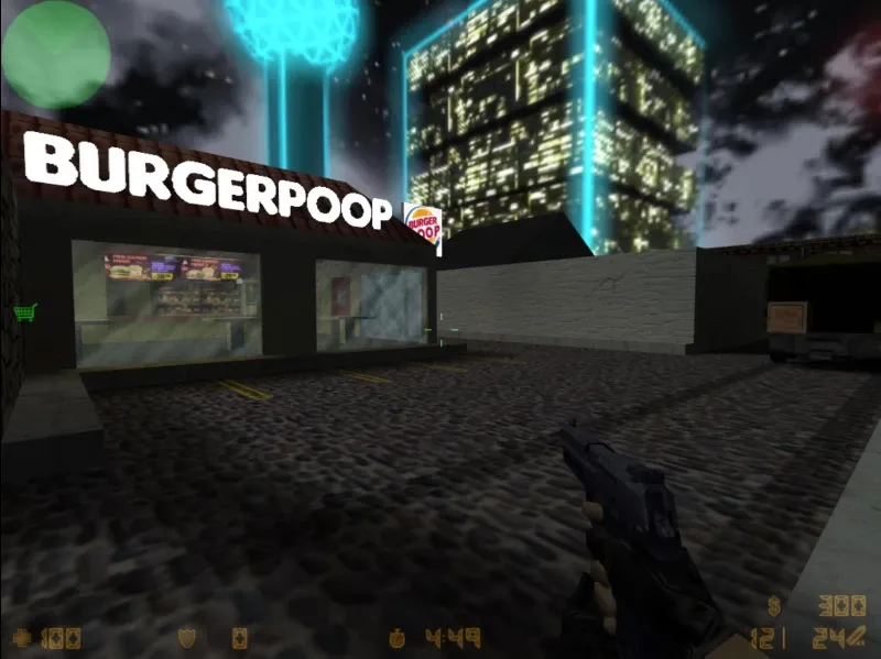 de_burgerpoop карта для CS 1.6: раскладки, точки, nav для ботов и оптимизация wpoly/epoly — скриншот 5