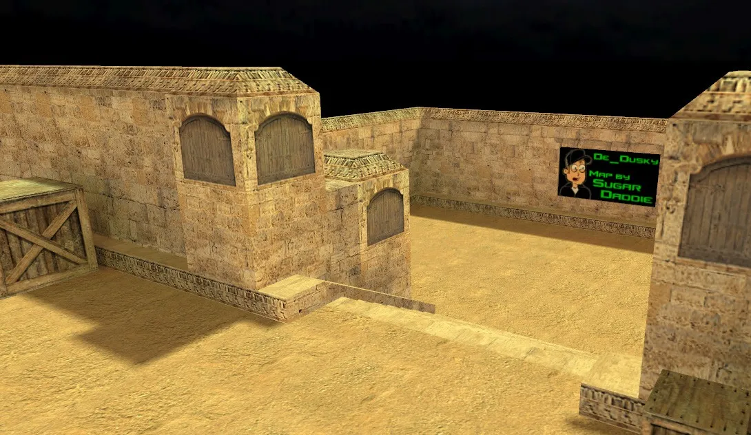 de_dusky карта для CS 1.6: тактика за CT и T, точки контроля, .nav и оптимизация — скриншот 6