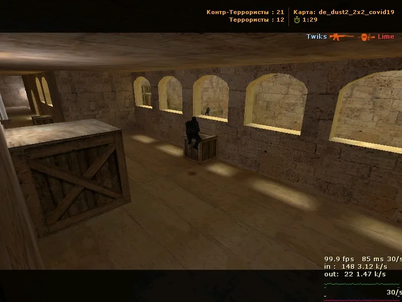 de_dust2_2x2_covid19 для CS 1.6 — тактика, точки, .nav для ботов и оптимизация карты — скриншот 7