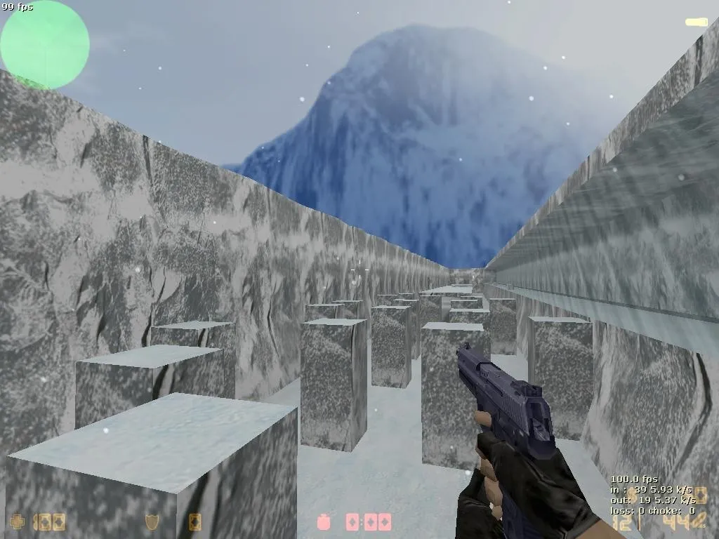 Скачать deathrun_gb_winter_final4 для CS 1.6: зимняя deathrun карта, баланс сторон, точки, .nav и оптимизация - Скриншот