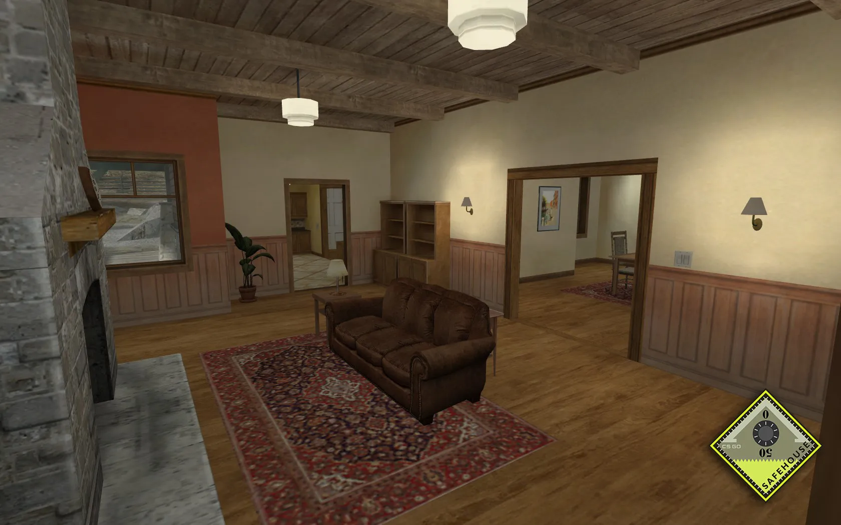 Скачать Карта de_safehouse_csgo для Counter-Strike 1.6: Тактика и особенности - Скриншот