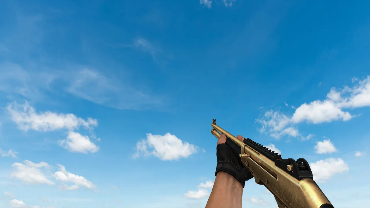 Пак моделей оружия Golden Weapon Pack для CS 1.6: v_, p_, w_ модели, звуки, анимация осмотра и настройки качества текстур — скриншот 29