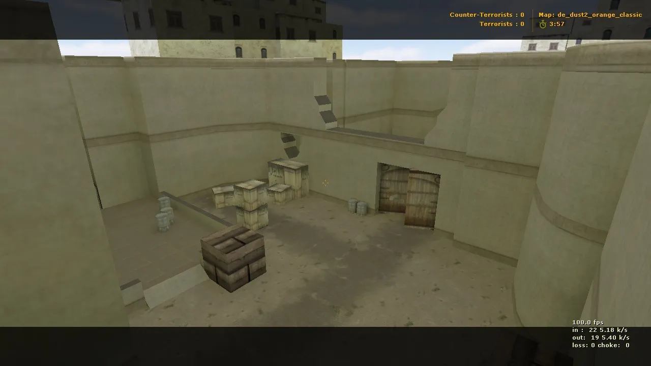 de_dust2_orange_classic для CS 1.6: карта DE, точки, баланс сторон и оптимизация — скриншот 2