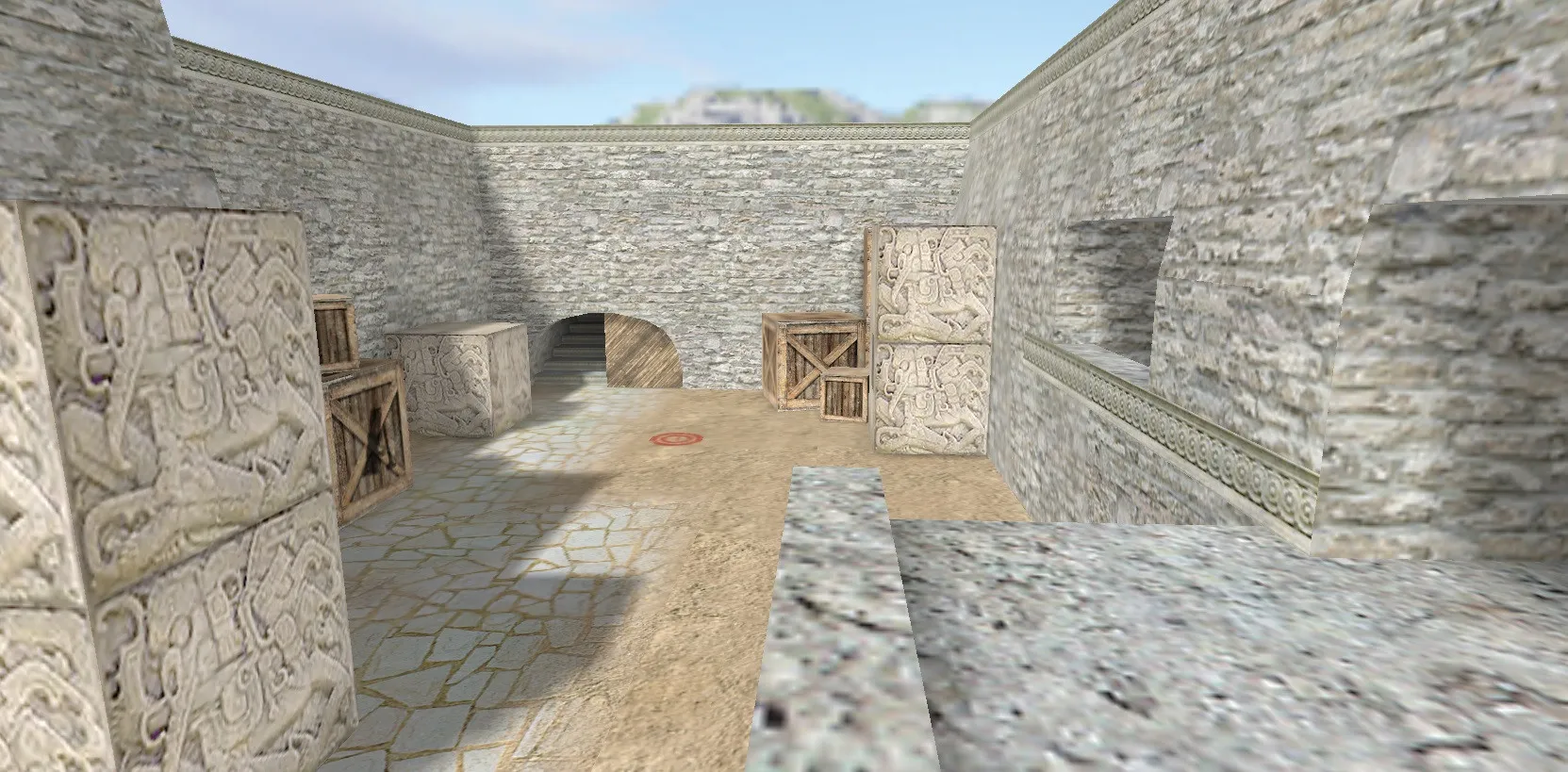 Скачать de_aztec_curse для CS 1.6: тактика, точки, .nav и оптимизация wpoly/epoly - Скриншот