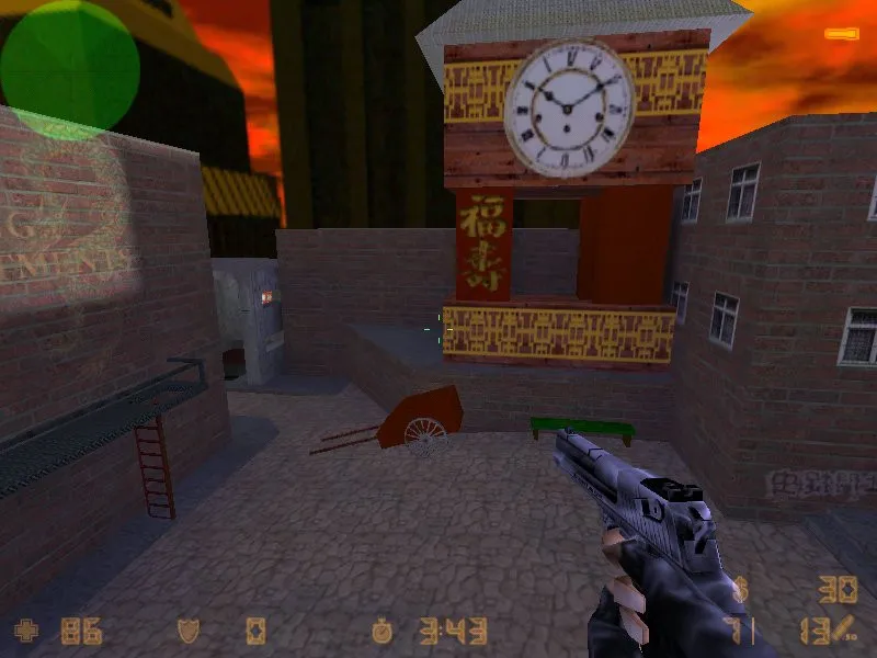 Скачать Карта de_chinatown для CS 1.6: баланс сторон, точки, .nav для ботов, оптимизация wpoly/epoly - Скриншот