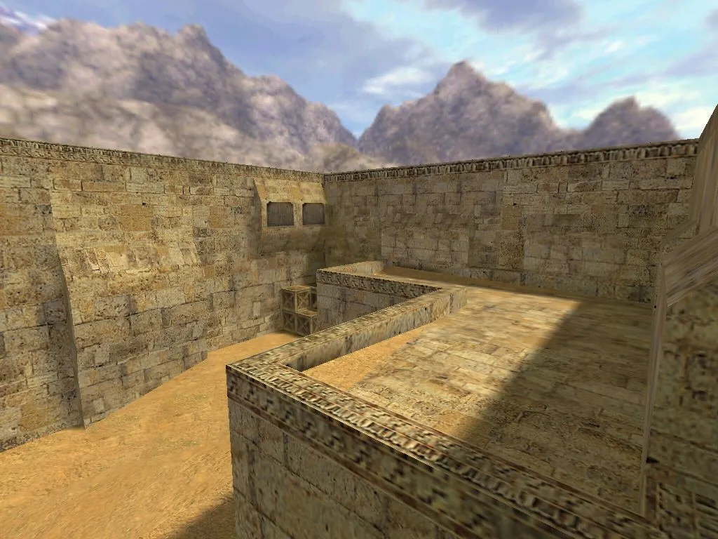 Скачать Карта de_sandrush для CS 1.6: подробный анализ и стратегии - Скриншот