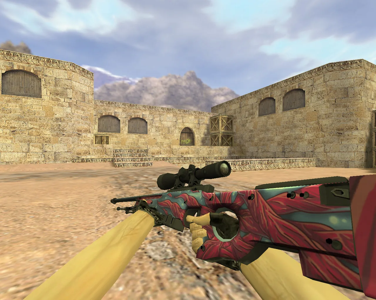 Скачать Модель «AWP Щупальца» для CS 1.6 - Уникальный скин для снайперов - Скриншот