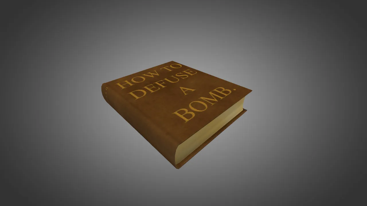 Скачать Модель щипцов v_ How to Defuse a Bomb Book для CS 1.6: звуки, анимация осмотра, текстуры - Скриншот