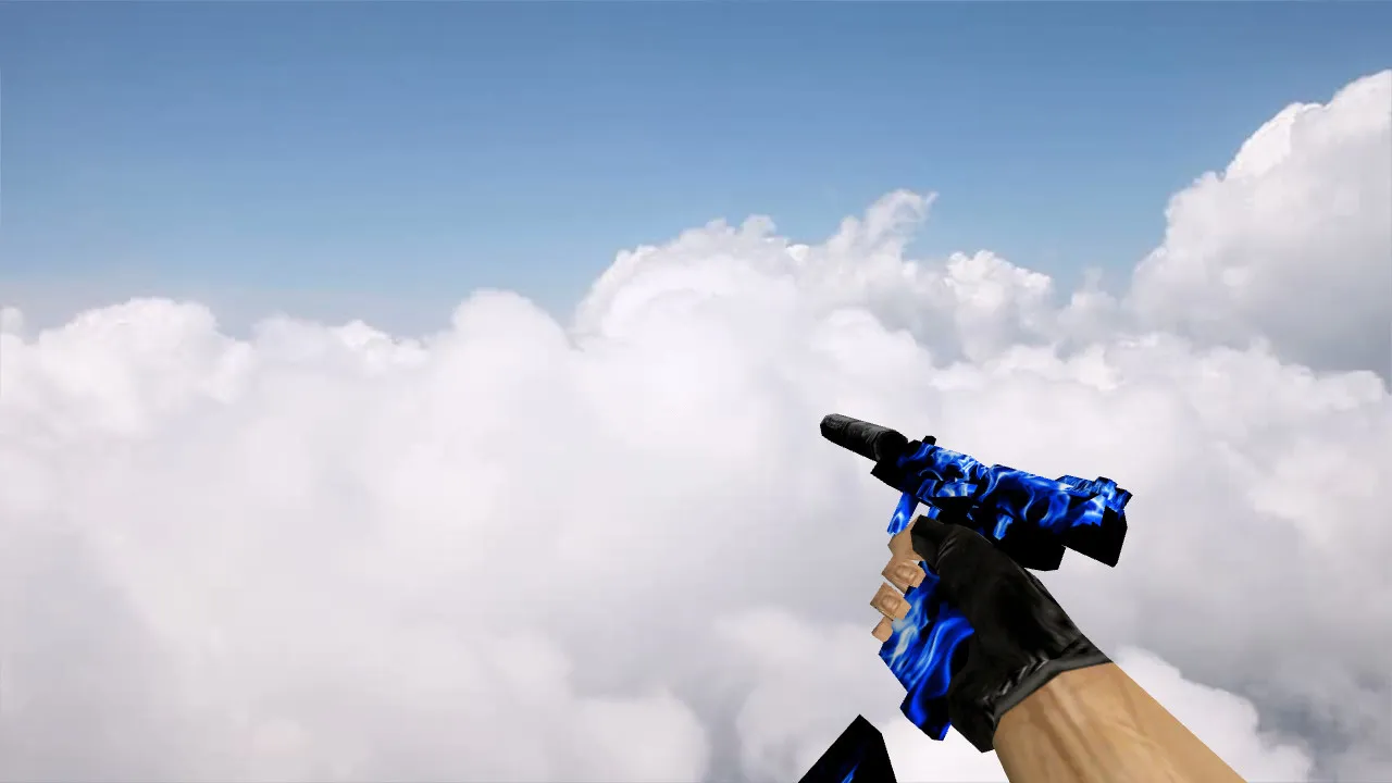 Скачать Модель «Default USP Blue Fire» для CS 1.6 - Скачать - Скриншот