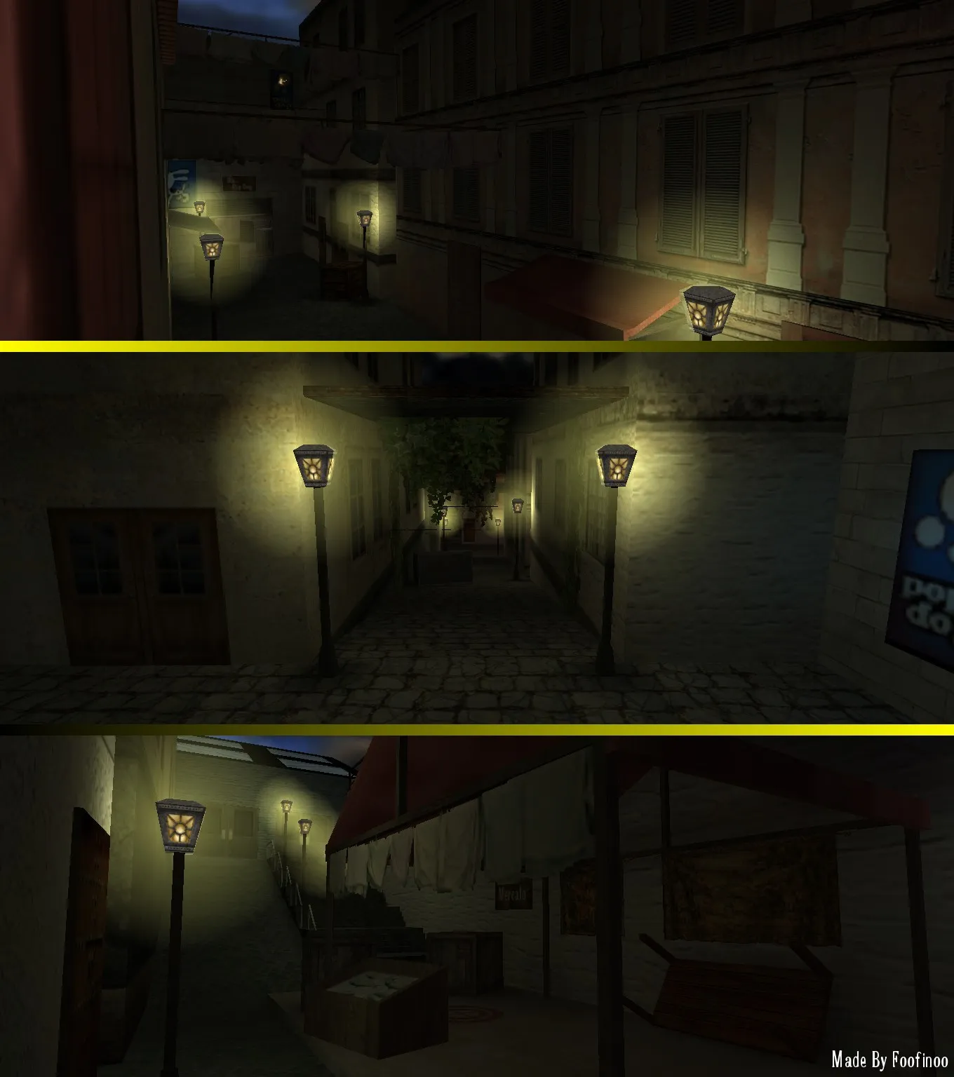 Скачать Карта de_italian_village для CS 1.6 - Тактические возможности и баланс - Скриншот