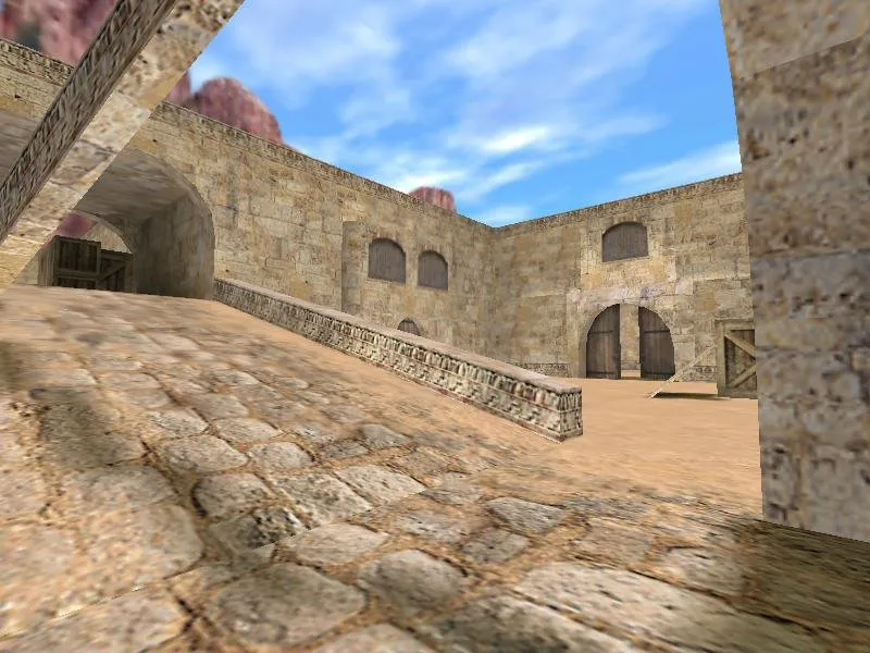Скачать Карта awp_dust для CS 1.6: точки под AWP, баланс сторон, оптимизация и .nav для ботов - Скриншот