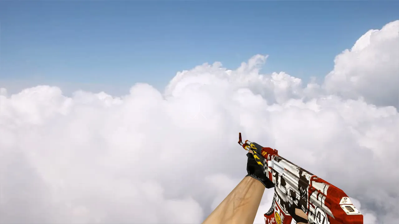 Скачать Default AK-47 Demolition Derby v_ p_ w_ модель для CS 1.6: звуки, осмотр, текстуры и настройка - Скриншот