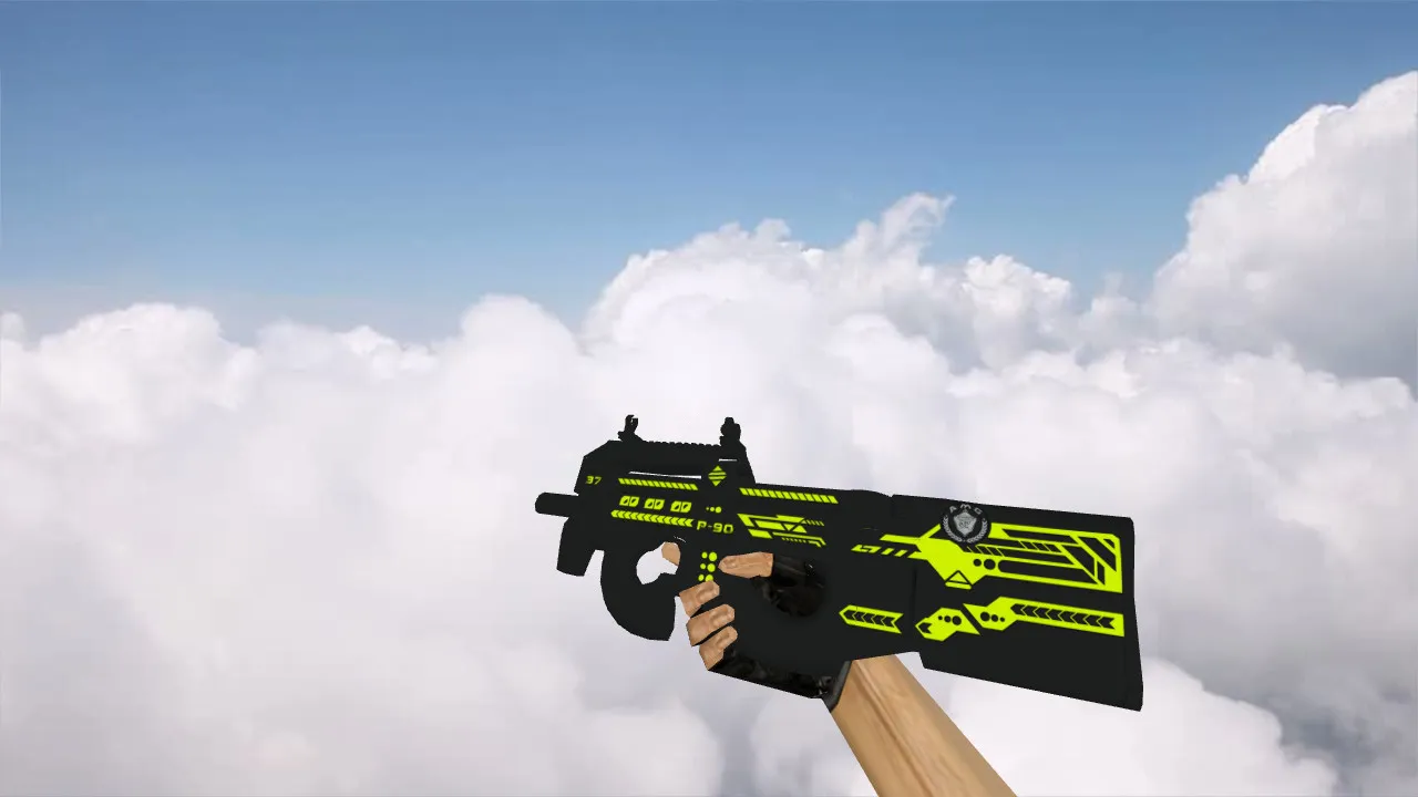 Скачать Модель P90 Machine для CS 1.6 - Качественные текстуры и анимация - Скриншот