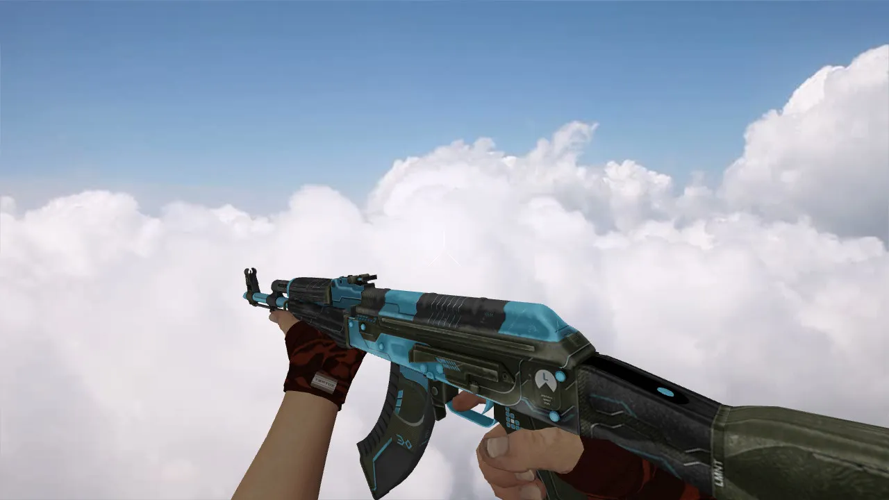 Скачать Модель «AK-47 Luanmat Blue» для CS 1.6: Высокое качество и уникальный стиль - Скриншот