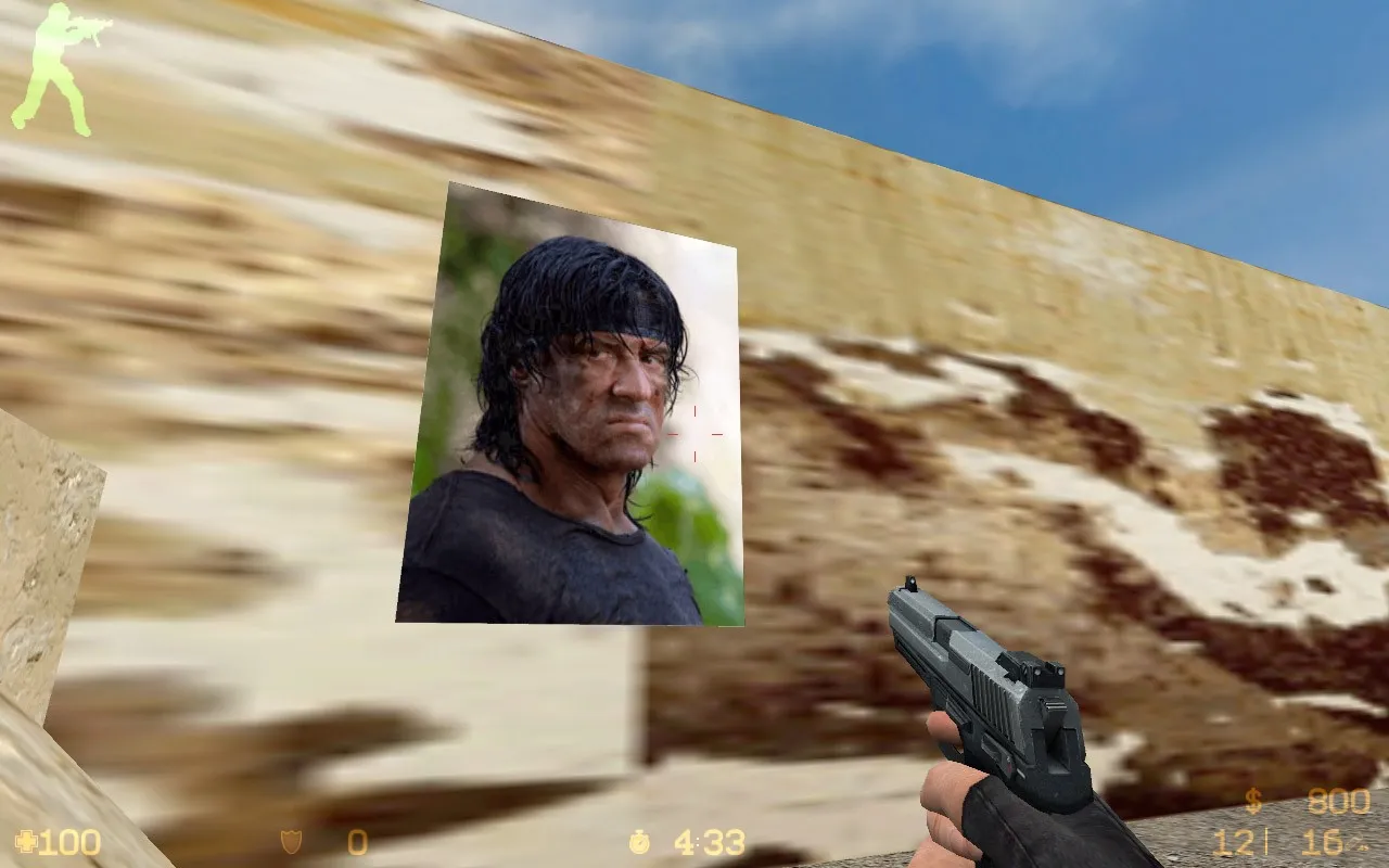 Карта de_rambo для CS 1.6 - Тактические возможности и оптимизация — скриншот 9