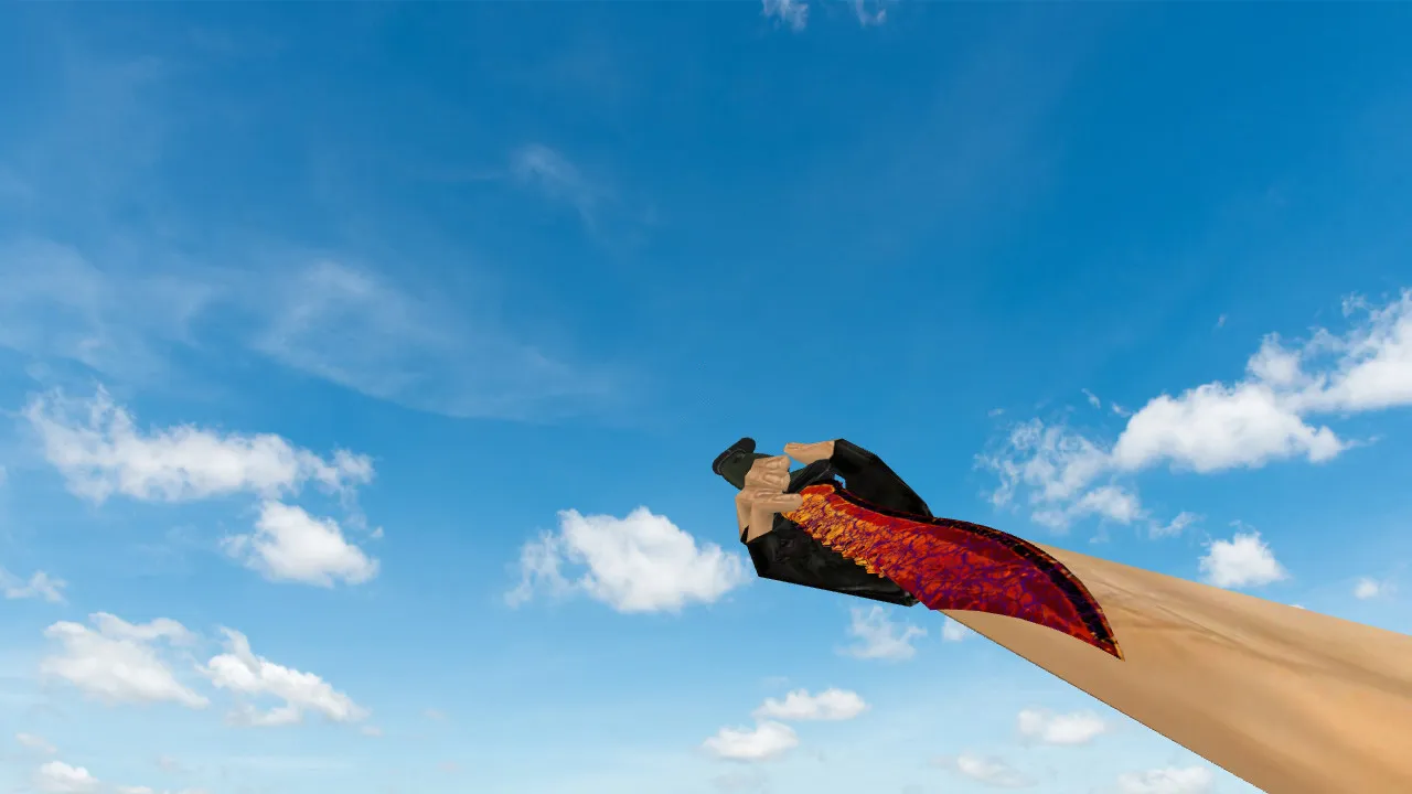 Модель ножа Bowie Knife Armageddon для CS 1.6: v_ / p_ / w_ модели, звук, анимация осмотра, текстуры и установка — скриншот 1