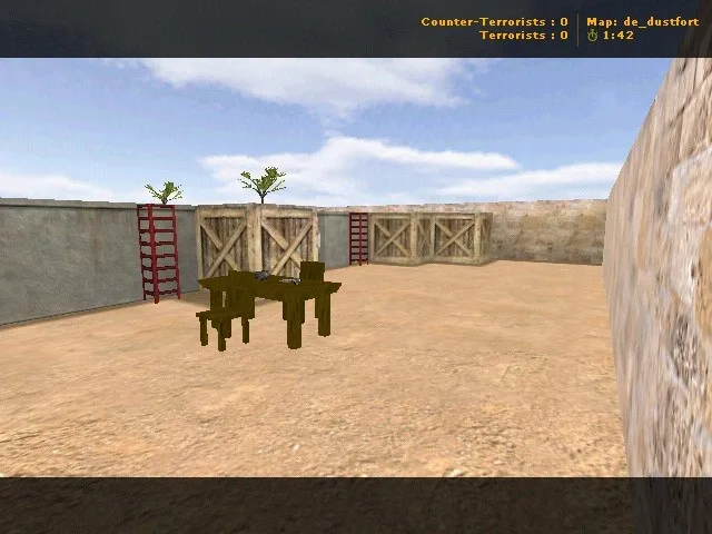 Скачать Карта de_dustfort для CS 1.6: точки, тактика Т/КТ, .nav, оптимизация wpoly/epoly и настройка под сервер - Скриншот