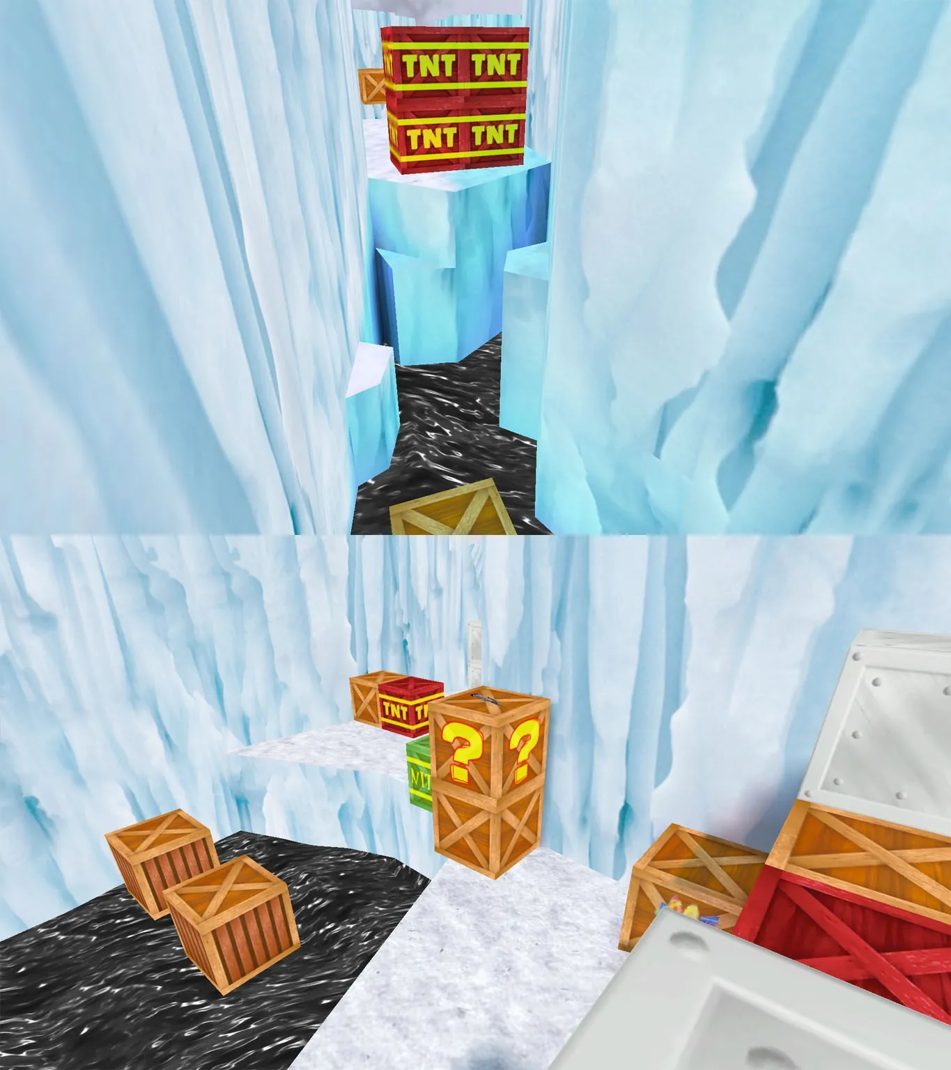 Скачать deathrun_bandicoot1_rmk для CS 1.6: карта deathrun, триггеры ловушек, точки для CT и T - Скриншот