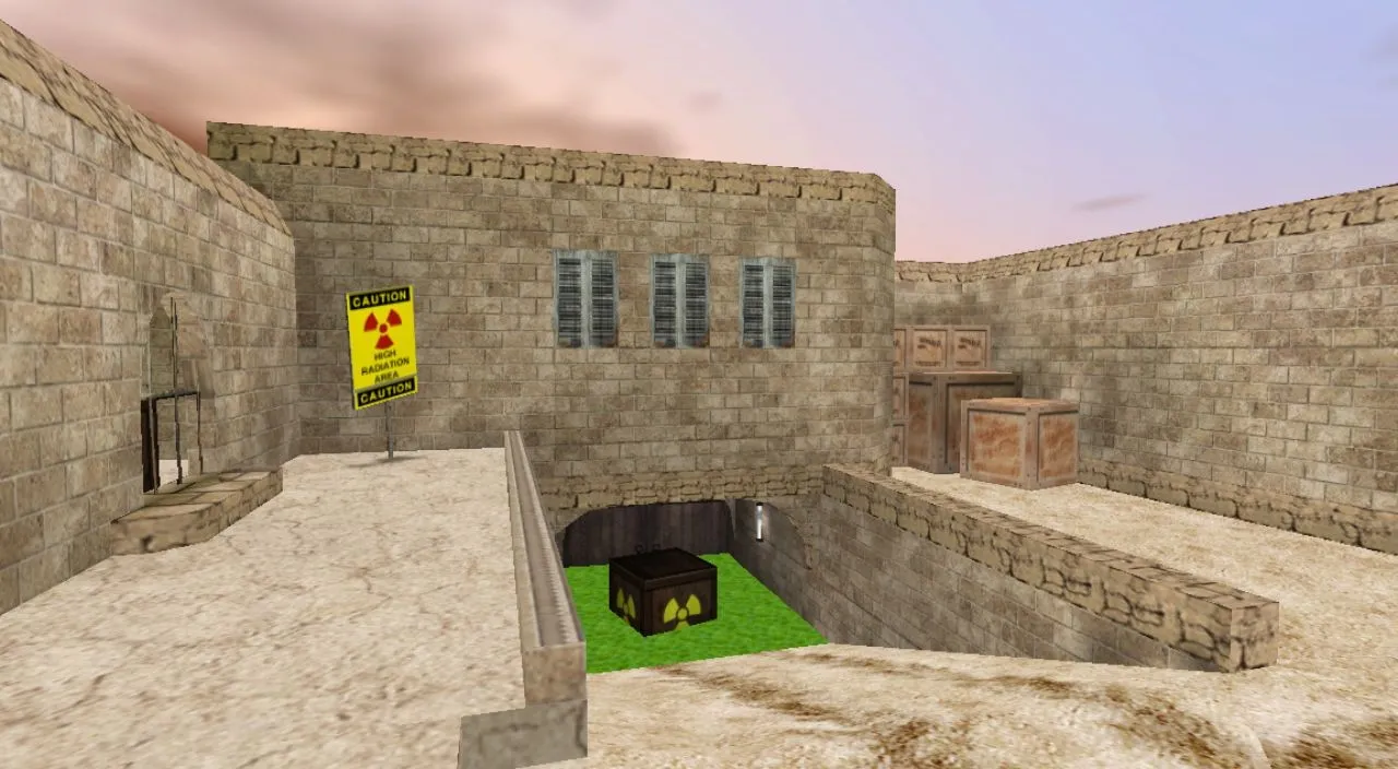 Скачать de_dust2_3x3_nuclear_summer для CS 1.6: тактика, точки, .nav для ботов и оптимизация карты - Скриншот