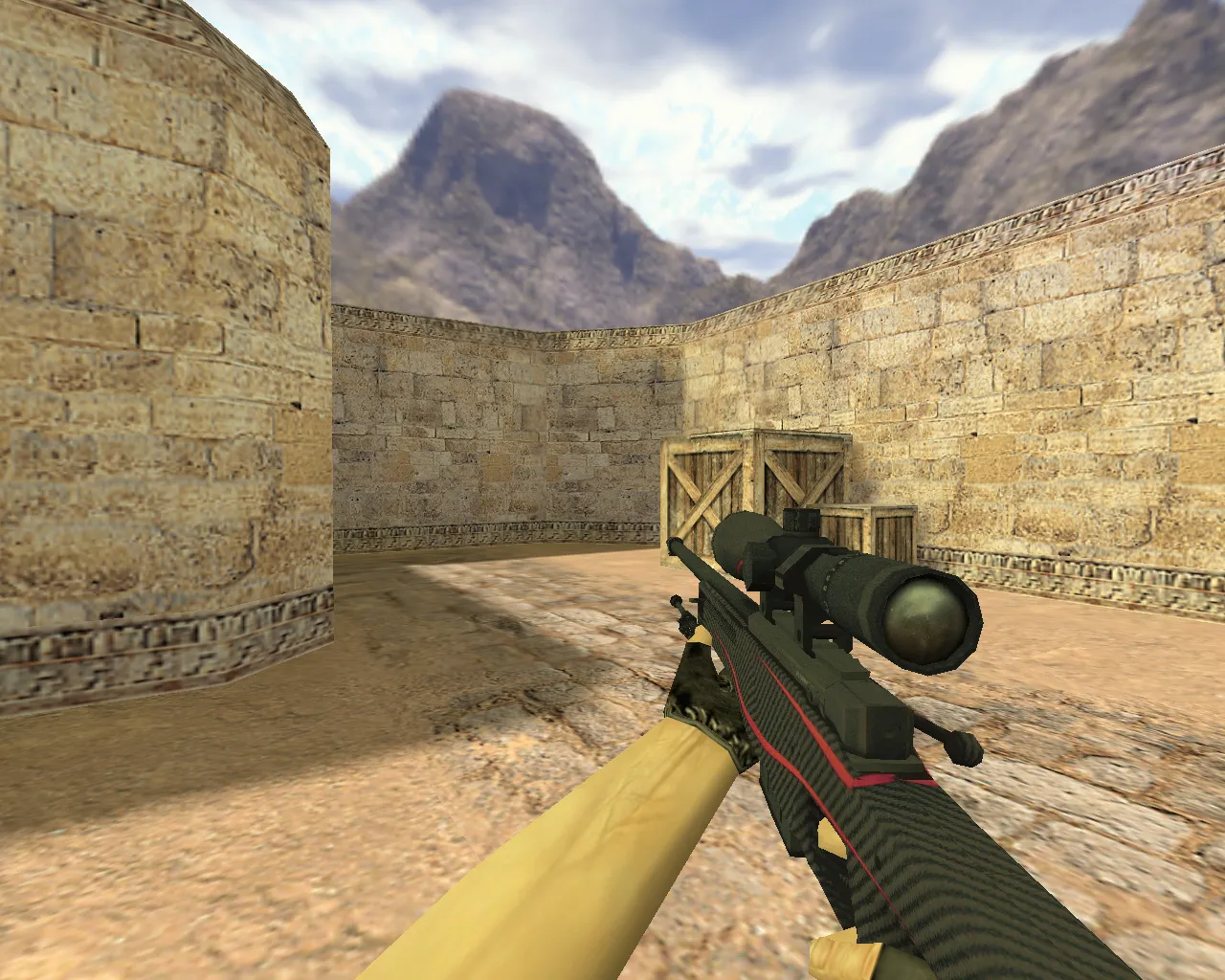 Скачать Модель AWP Красная линия для CS 1.6 – качественные текстуры и анимация - Скриншот