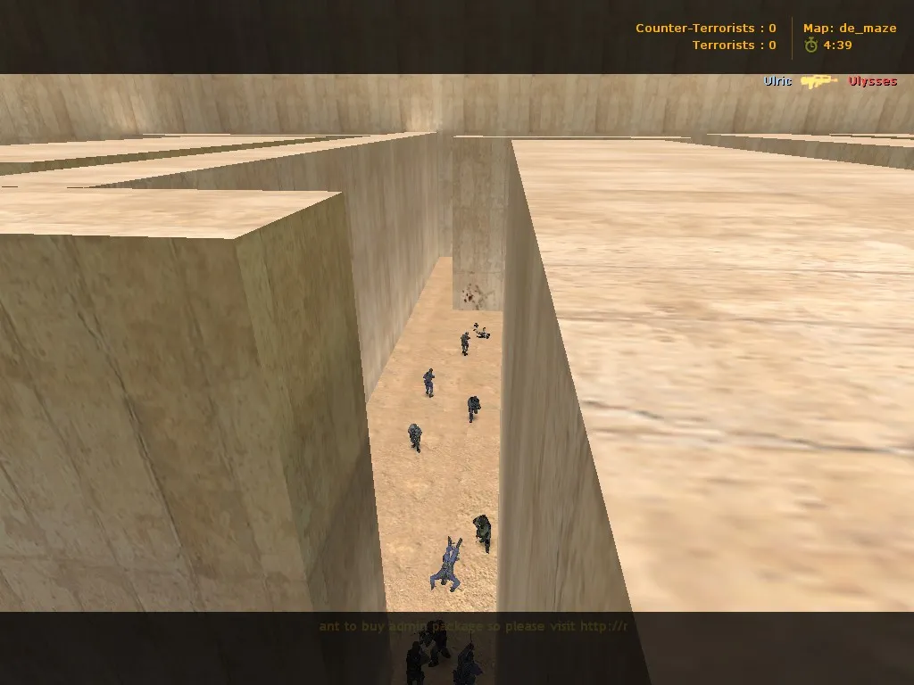 Скачать Карта de_maze для CS 1.6 - Тактические возможности и особенности - Скриншот