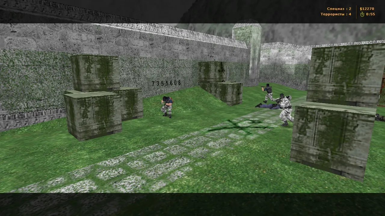 de_green для CS 1.6: тактика, точки, .nav для ботов и оптимизация wpoly/epoly — скриншот 11