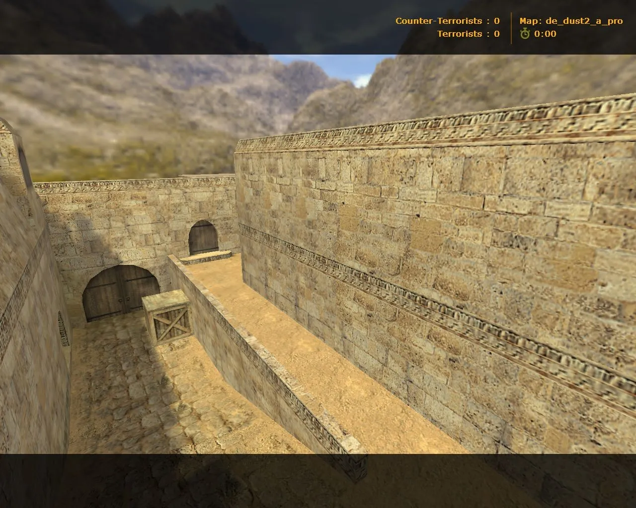 Скачать Карта de_dust2_a_pro для CS 1.6: тактики за T и CT, точки под контроль, .nav, оптимизация - Скриншот
