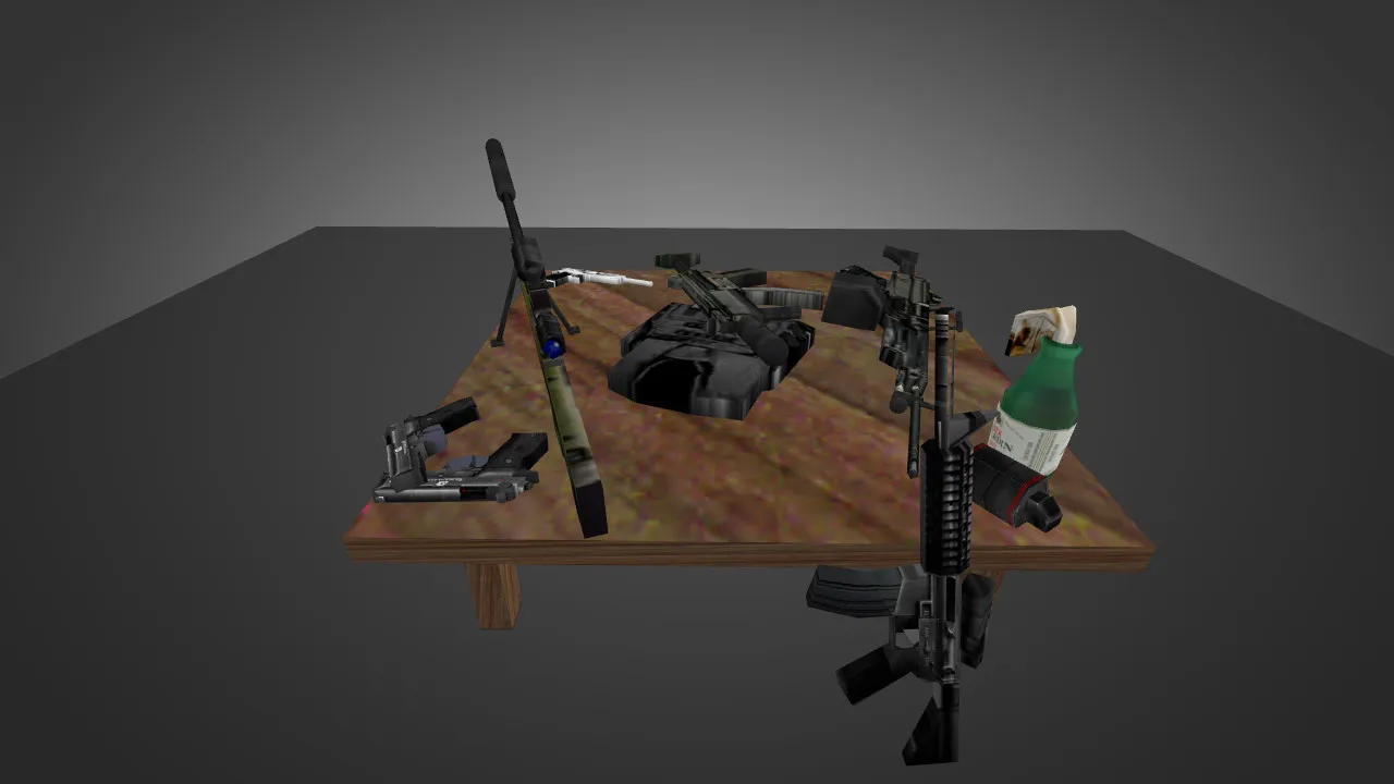 Скачать Модель «Weapons and Equipment for Chicken» для CS 1.6 - Уникальный скин - Скриншот