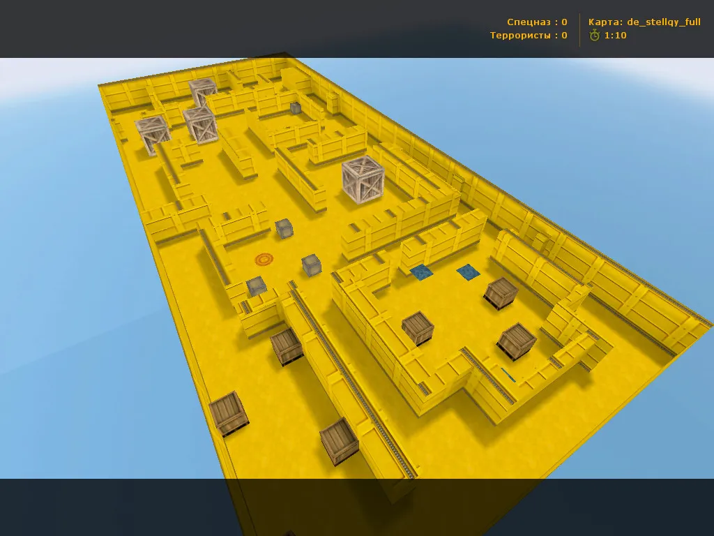 Карта de_stellqy_full для Counter-Strike 1.6: тактика и оптимизация — скриншот 2