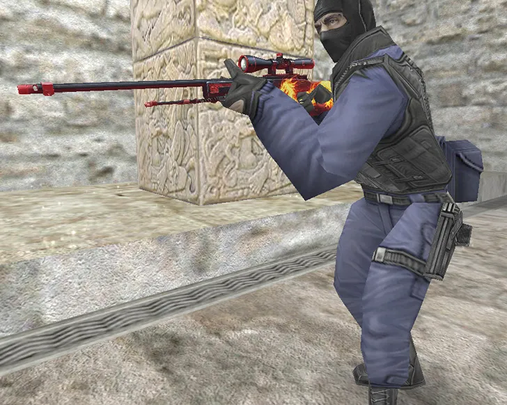 AWP «Дикое пламя» для CS 1.6 - Модели оружия — скриншот 6